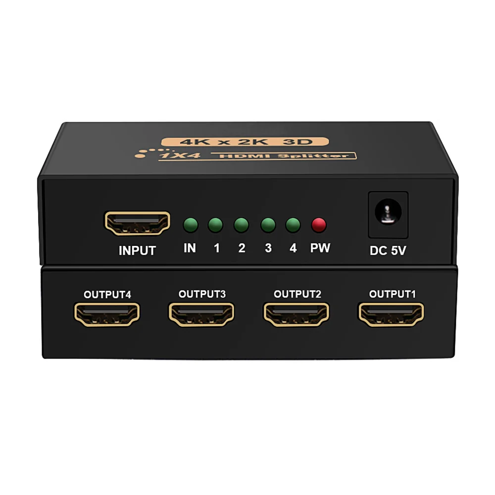 Factory 1080p hdmi splitter 1 in 2 out 4k 1x4 hdmi splitter 1 in 4 out for hdmi extender 4k 60hz