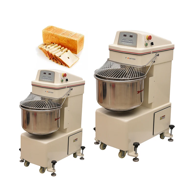 FB50 two speed two motor Manufacturer Sale 25KG Commercial Pizza Electric Spiral Dough Mixer, Stainless Steel Flour Mixer