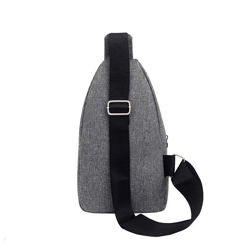 Hot sale Antitheft Earphone Hole Waterproof Pvc Sport Shoulder Sling Crossbody Custom Men Chest Pack Bag Men Sling Bag