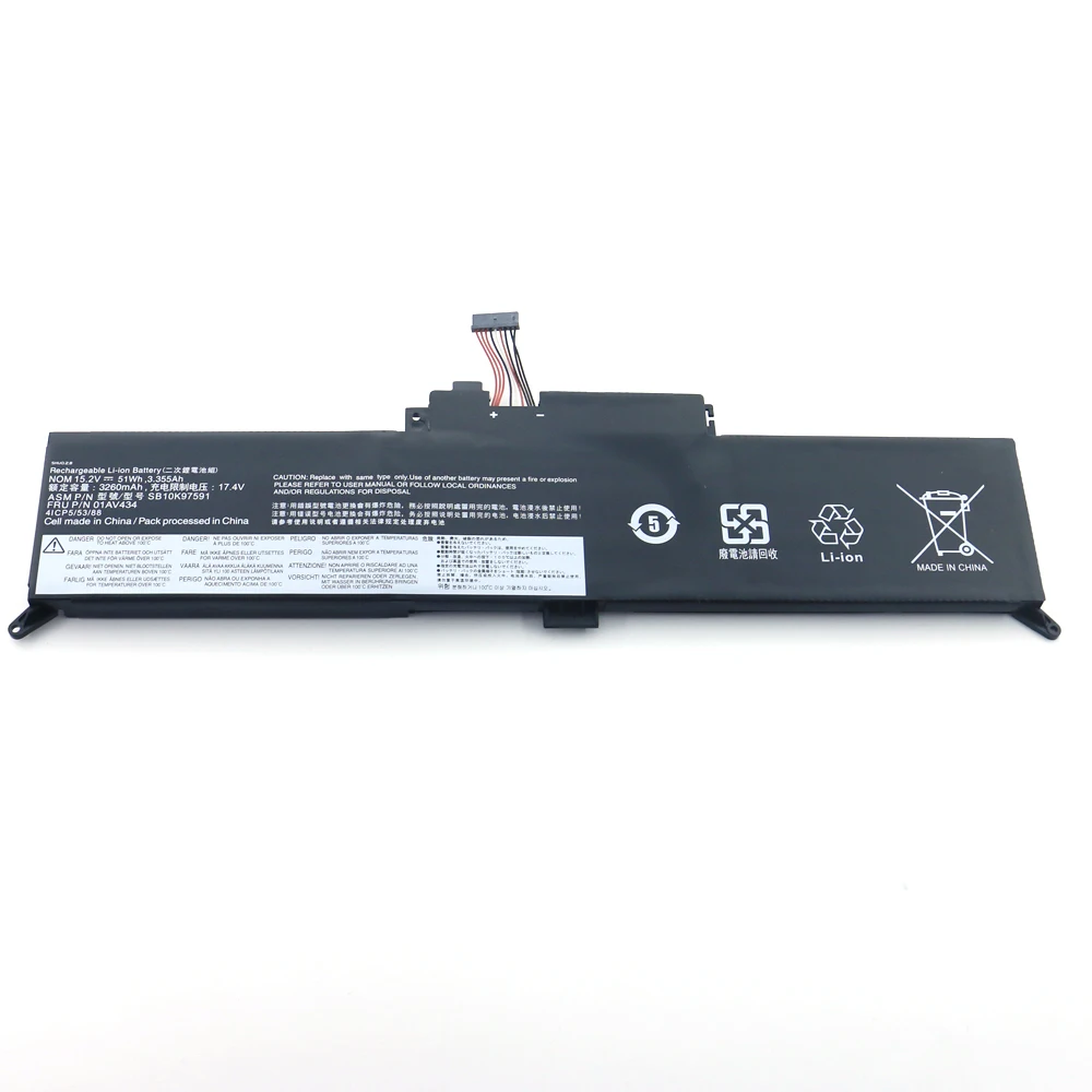 Strength Factory Laptop Battery For LENOVO thinkpad battery Yoga 260 370 X380 battery 01AV432 01AV434 SB10K97591