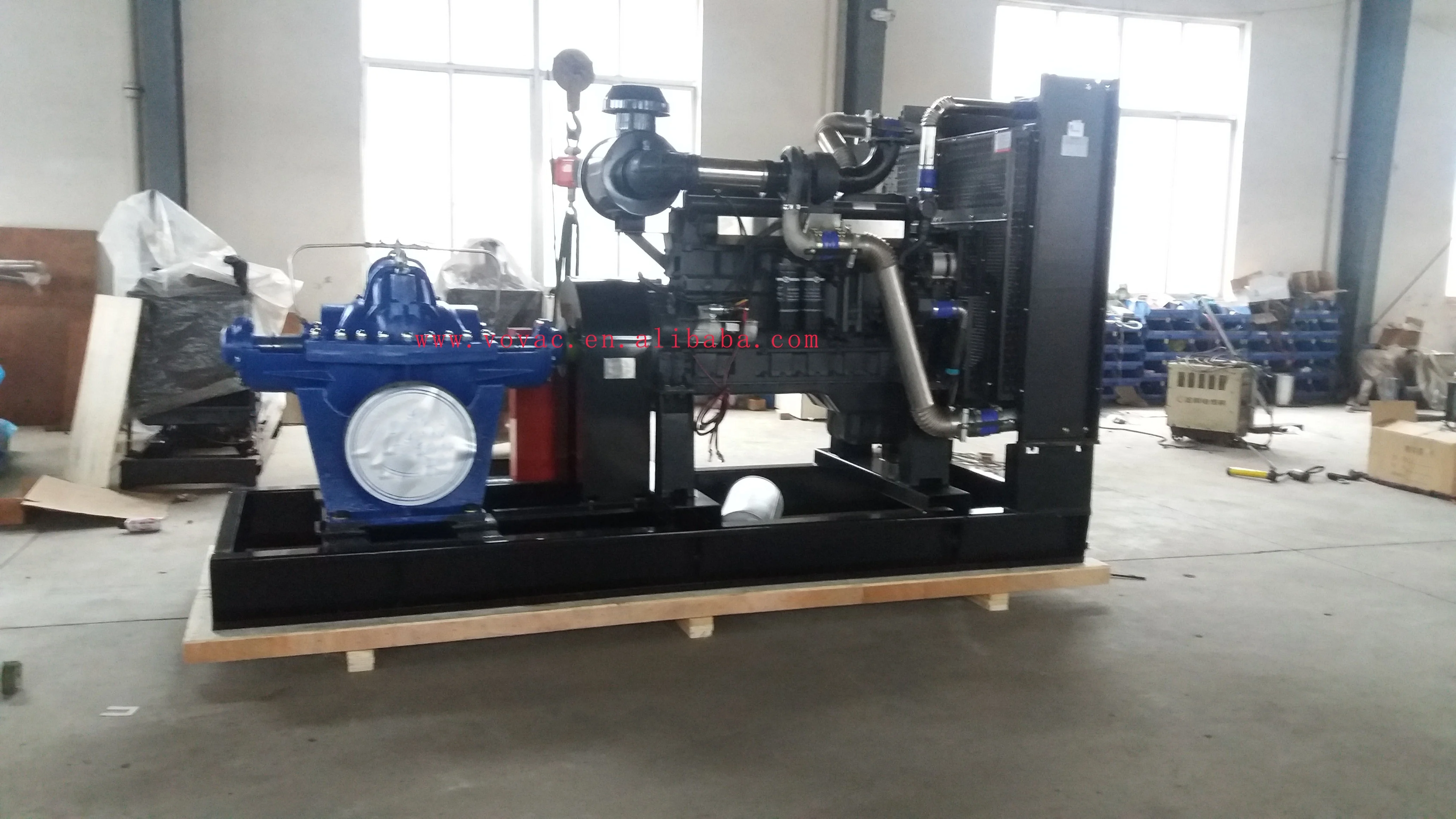 Factory sales  12 inch 14 inch high flow and high efficiency double suction fixed or mobile diesel engine centrifugal water pump