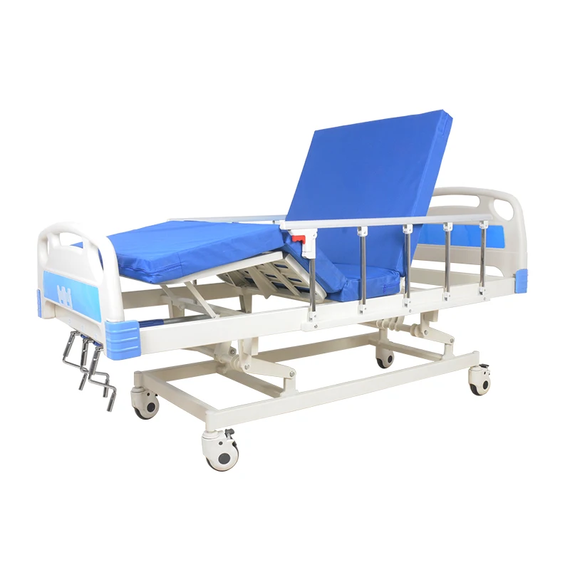 Three Functions Cranks Shaft Mechanical Hospital Bed Three Movements Elderly Care Nursing Bed