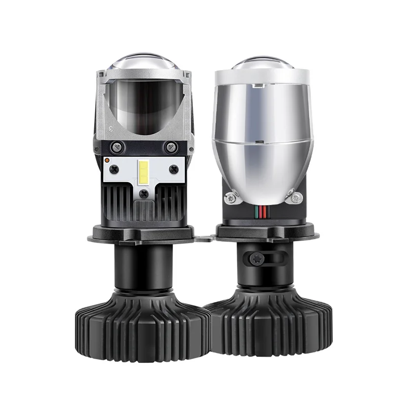 Factory 12V bi diodes ice lamp CANBUS 55W/Bulb H4 LED Mini Projector lamp for cars/motorcycle LED lens Light Auto headlights