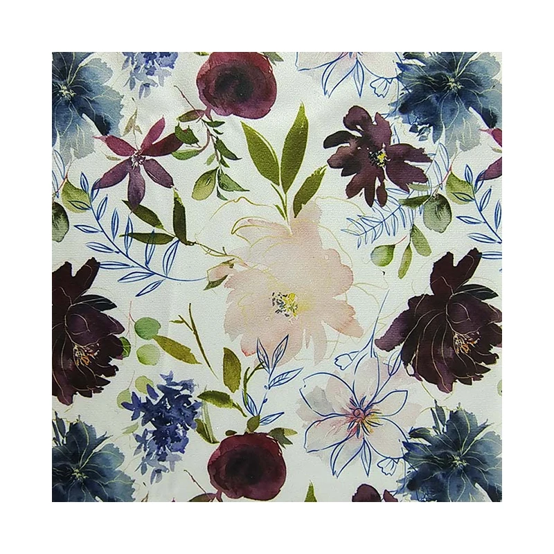 Дешевая новая дизайнерская печатная простая Красивая Узорчатая микрозамшевая ткань с принтом для одежды