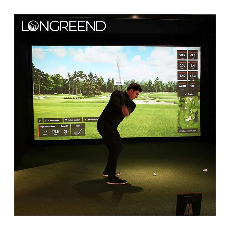LONGREEND  bravo Indoor golf simulator home golf equipment, fully automatic ball return golf trainer