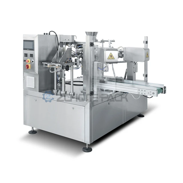 Multi-function automatic nuts/potato chips/cereal/granule/popcorn doypack pouch rotary snack packaging packing machine of  price