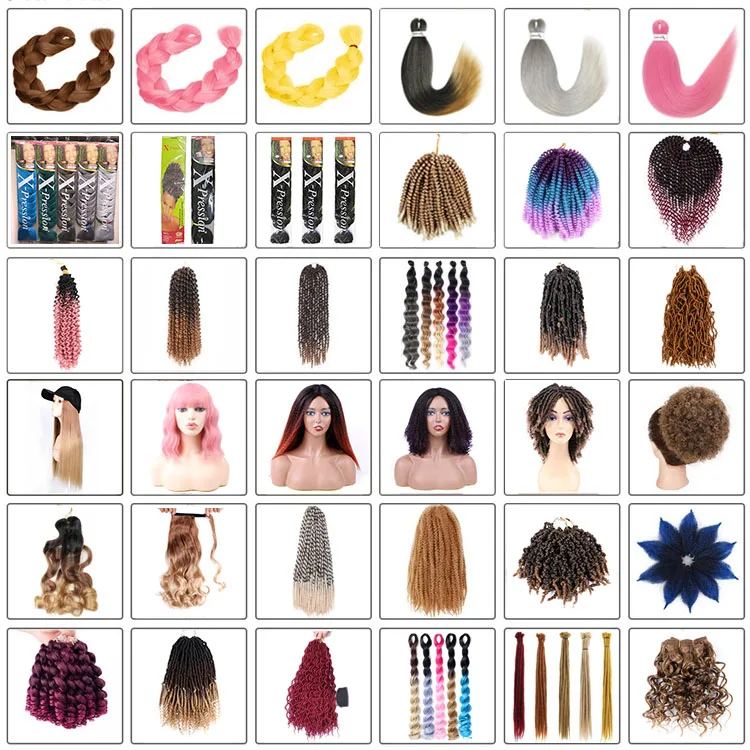 Free Sample Yaki Pony Style Wavy Crochet Braid Spiral Loose Wave Hair Extensions French Curls Synthetic Curly Braiding Hair