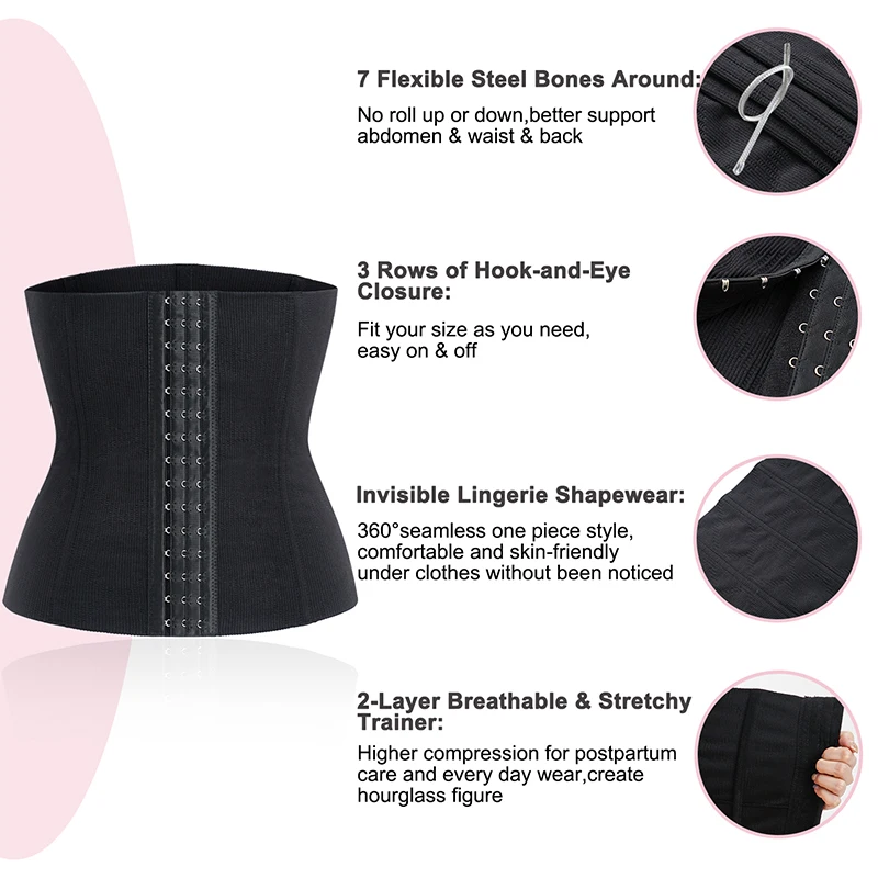 private label waist trainer slimming sheath the belly colombian post surgery girdles for women