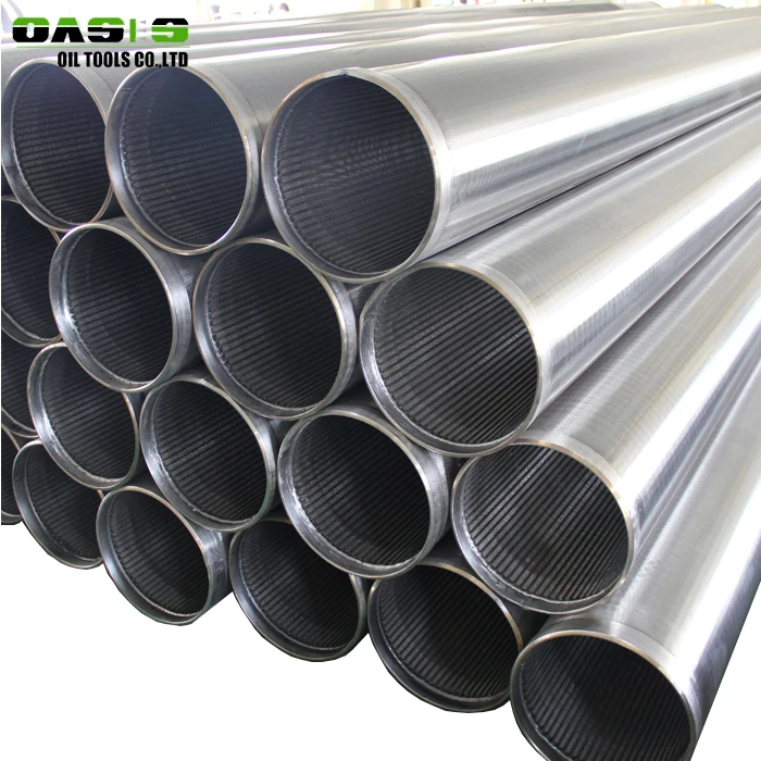 API STC thread end wire wrapped continuous slot Johnson water well screens pipe