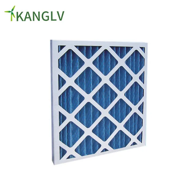 MERV 7 8 G4 EU4 Cardboard frame air filter with Aluminum or cardboard