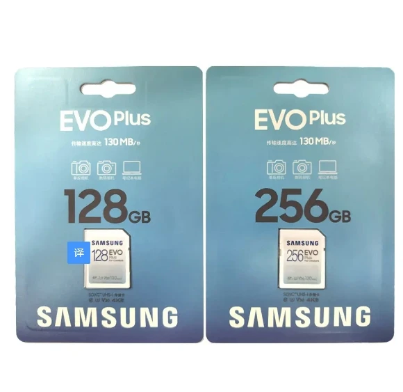 Original SAMSUNG EVO Plus SD Card 32GB V10 C10 64GB U1 Memory Card 128GB 256GB SDXC V30 U3 Speed up to 130MB/s for Camera