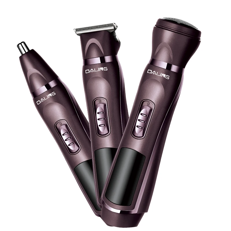Professional cheap electric 3 in 1 suit nose trimmer hair trimmer shaver beard trimmer stainless steel blade grooming kit