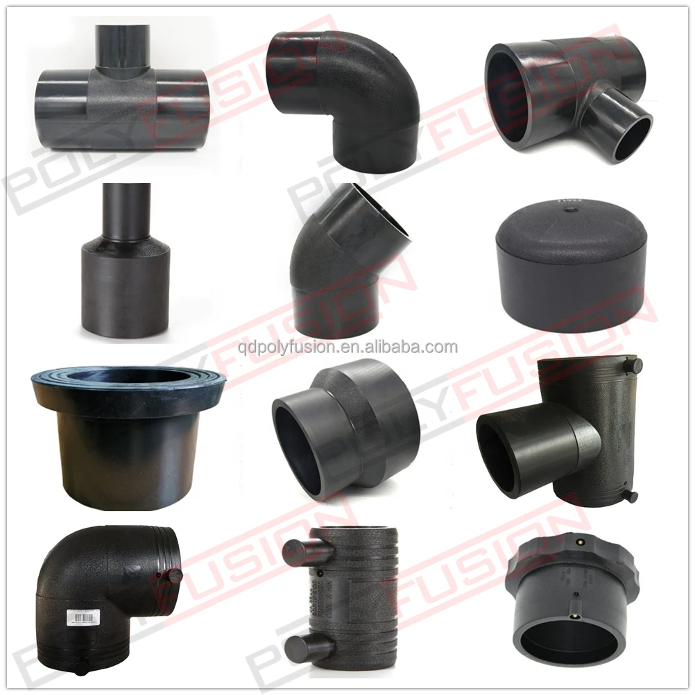 63mm 110mm HDPE Pipe Fittings PE100 SDR11 PE Electrofusion  Fittings Plastic Pipe Fittings