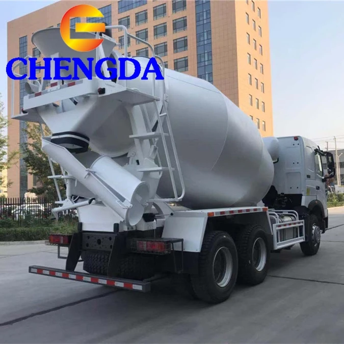 Used SINOTRUK  HOWO 10 Wheels Self loading 6CBM Concrete Machinery Engines Cement Machine Concrete Mixer Truck Prices