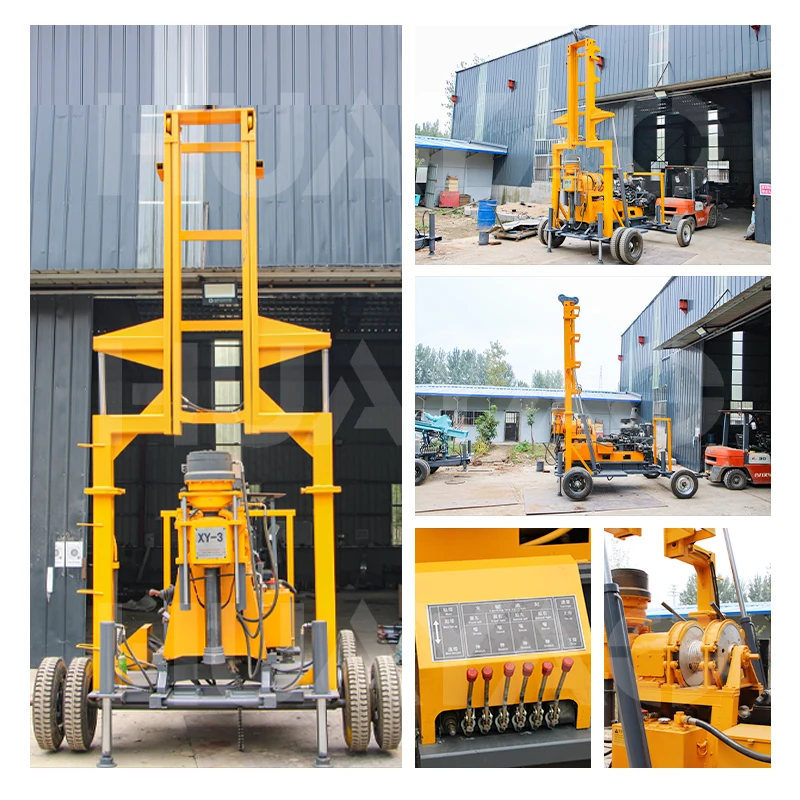 XY-3 model core dth mobile wireline drilling rig