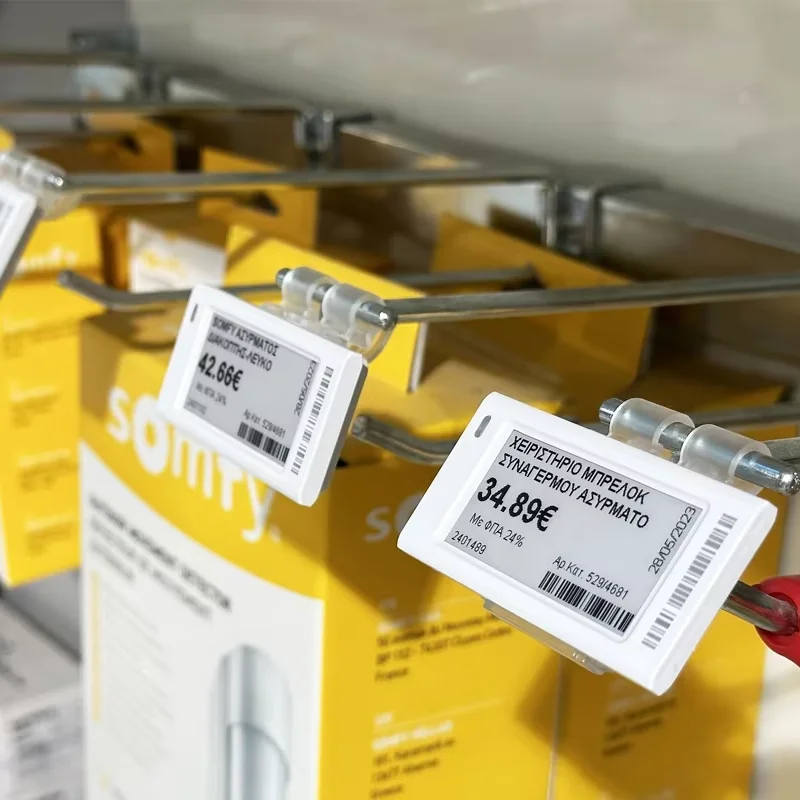 Zkong Price Tag shelf digit display eink  advertising lcd display digital price label Supermarket Electronic Shelf Labels tag