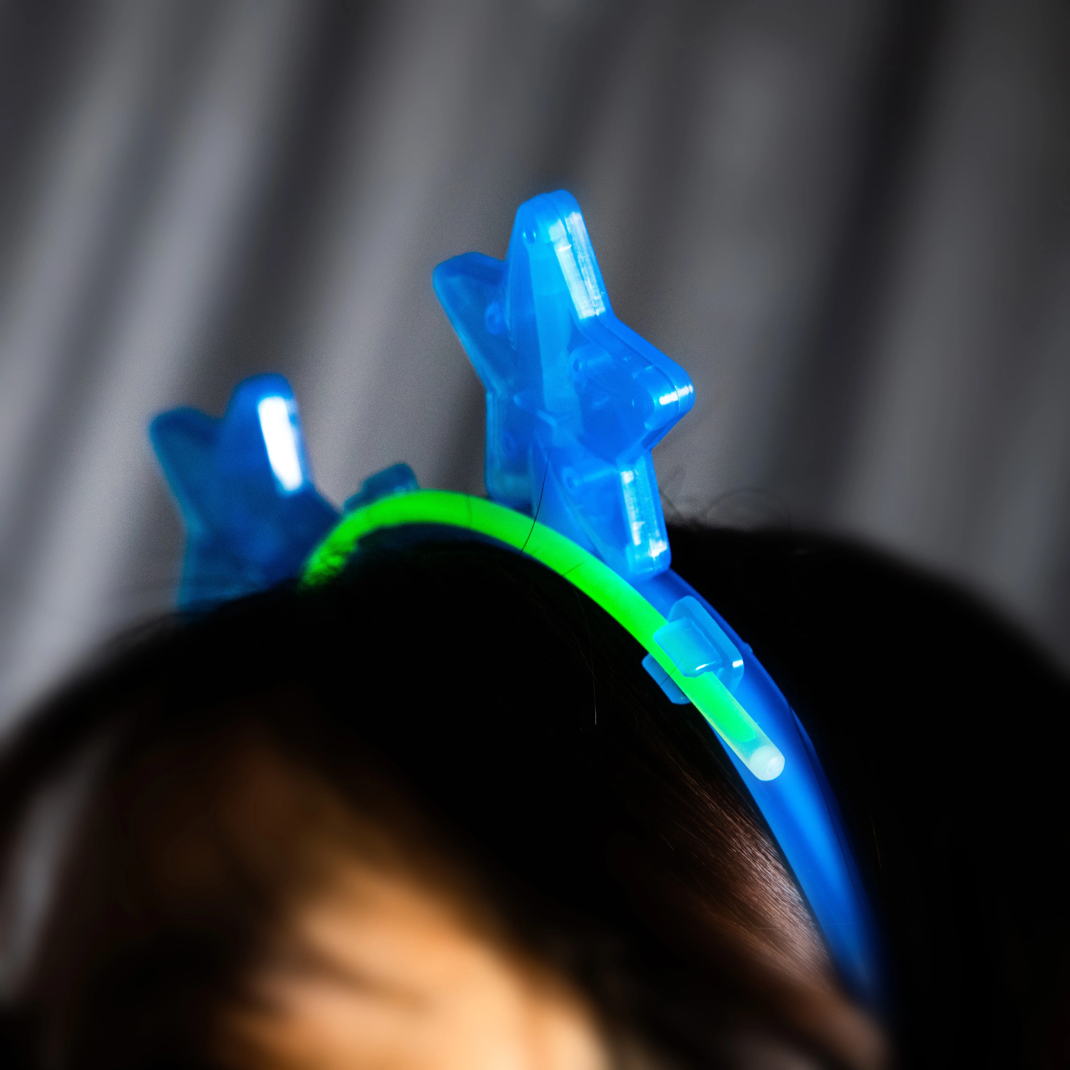 Hot Sale Ox Horn Shape Glow Hairband Hair Hoop  Flashing Headband Hairband for Christmas Festival Party Decoration