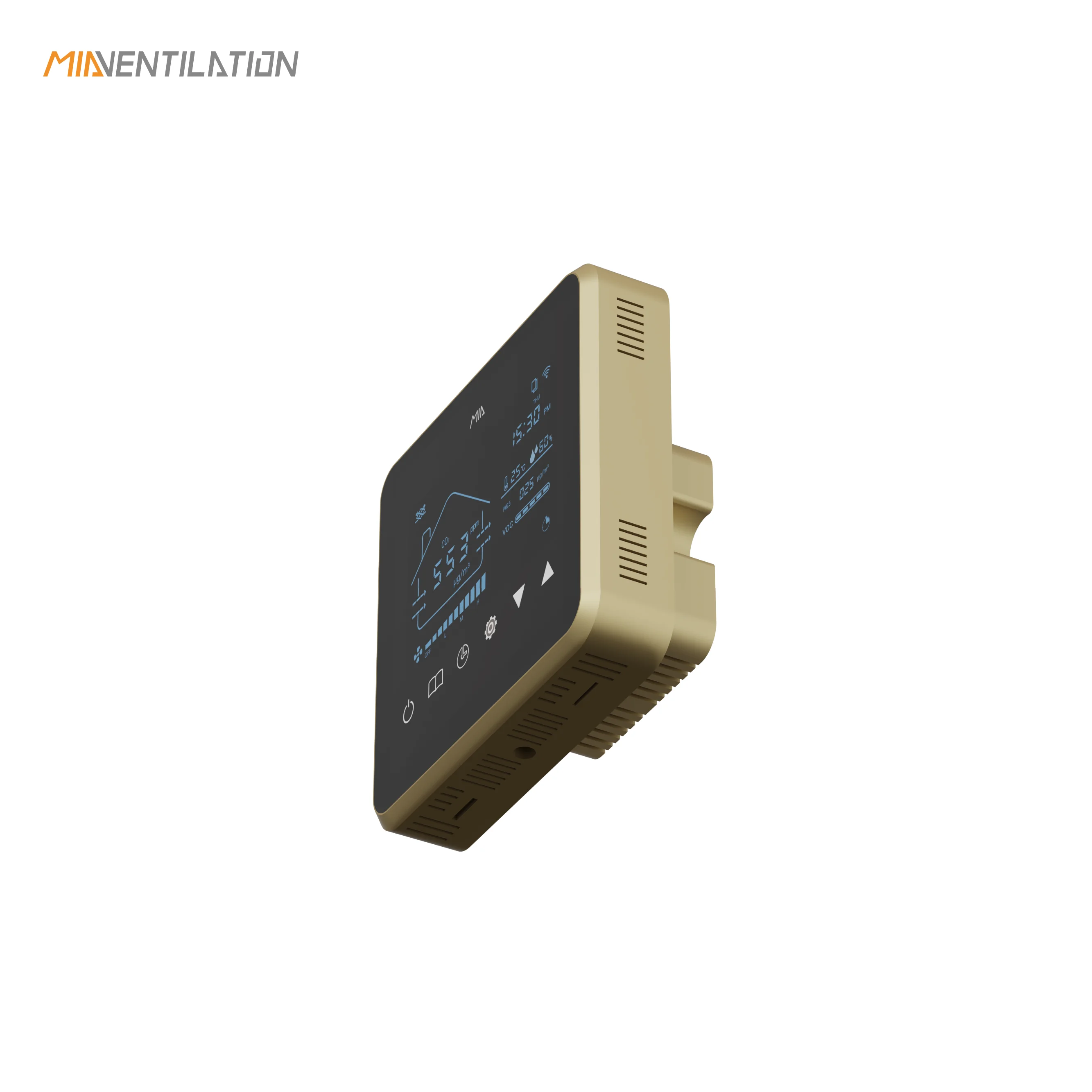 HRV ERV MVHR HVAC System Controller Suitable for AC EC DC Fans 86*86mm Smart Home Tuya WIFI RS485