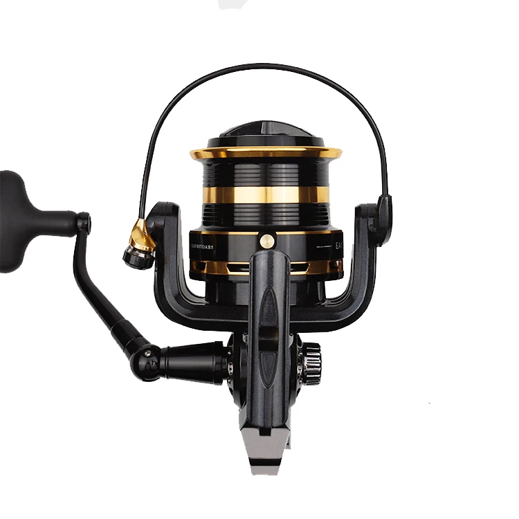 New Fishing Reel 10000 Series Long Throw 12+1 Bb Gapless 10kg Drag High Capacity Metal Coil Spinning Rock Lure Wheel