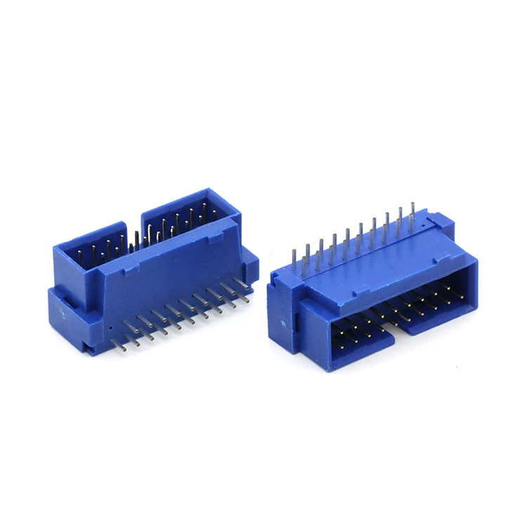 
China supplier USB 3.0 20-Pin Right Angle Male IDC Connector Box Header PCB Connector for motherboard 