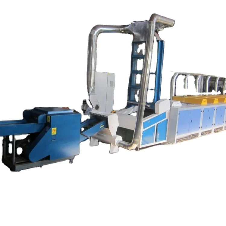 High Quality Used Clothing Scraps Recycling Machine Safe New Efficient Collection Cotton Fiber Threads Manufacturing Plants
