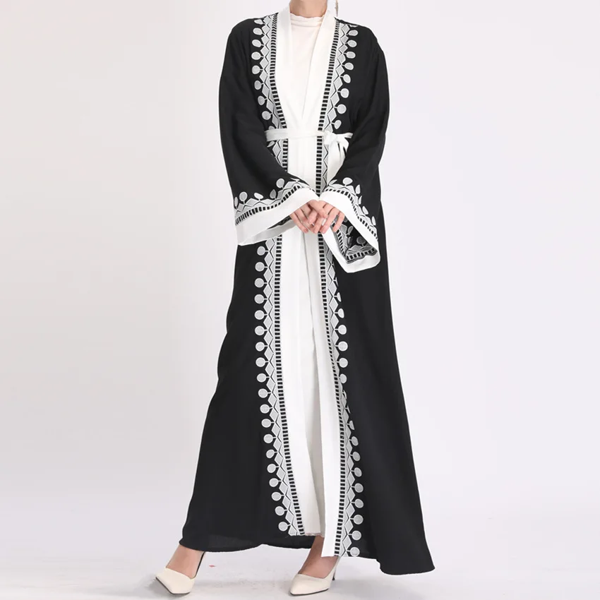 Wholesale Price Malaysia Abaya Maxi Open Islamic Women Clothing Abaya Hijab Loriya Fashion Abaya Kaftan