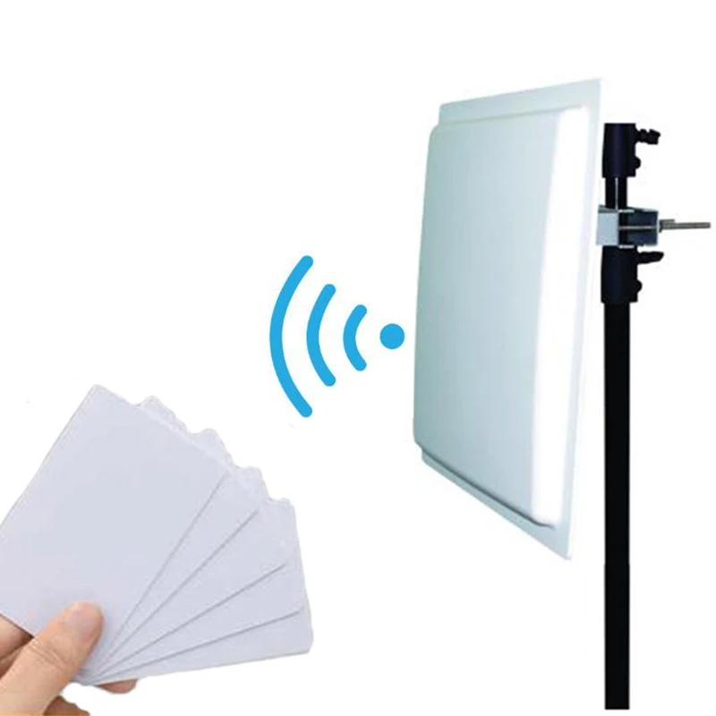 Long distance RS232/Wiegand/TCP/IP RFID 12dbi Antenna Reader 860-960Mhz for unmanned Weight bridge