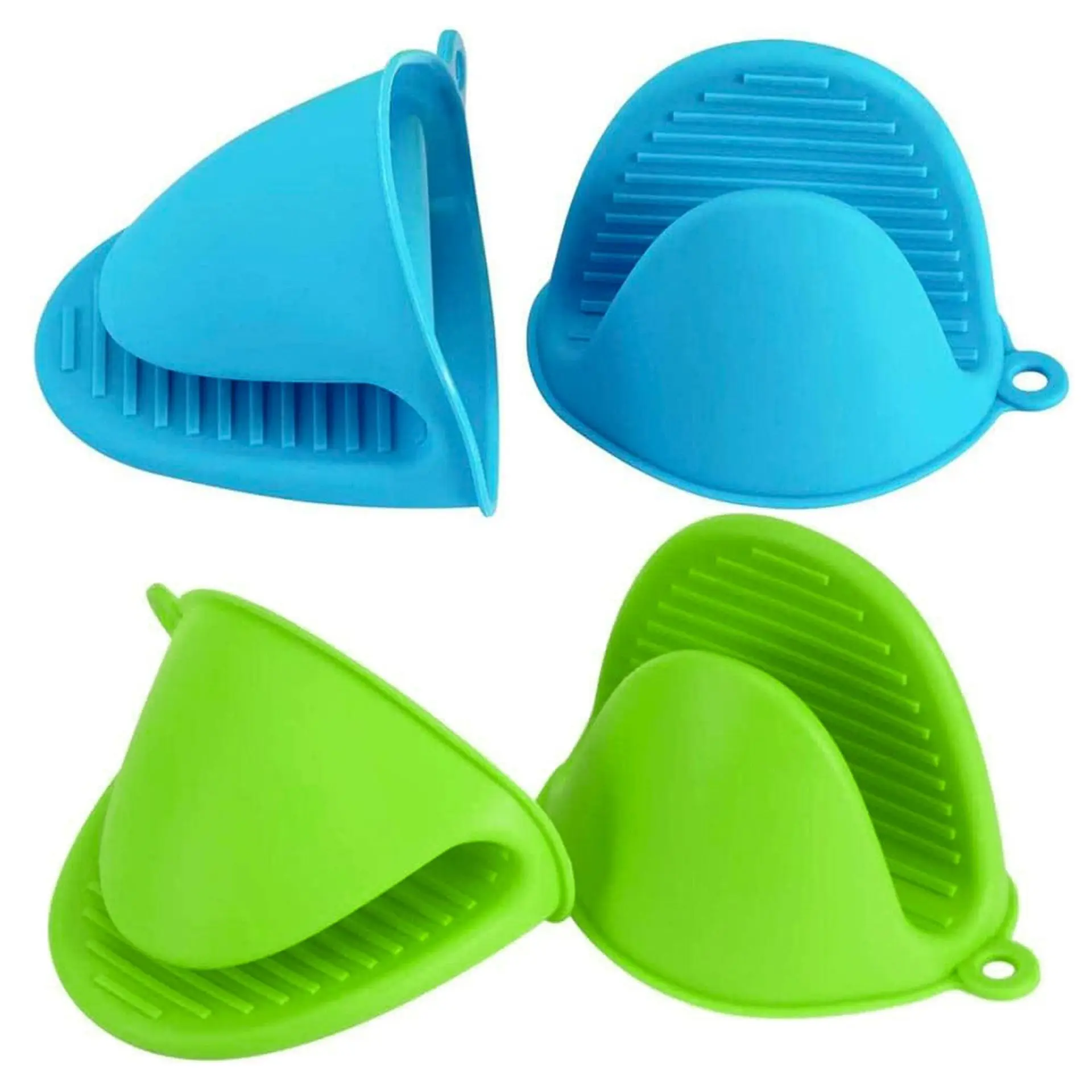 Silicone Oven Mitts Heat Resistant Microwave Cooking Baking Tools Kitchen Accessory Skid Pinch Grips Gloves Silicone Pot Holder