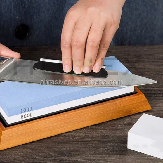 2 Grits Whetstone Set 2-Side Wet Stone Knife Sharpener Stone Sharpener Wetstone