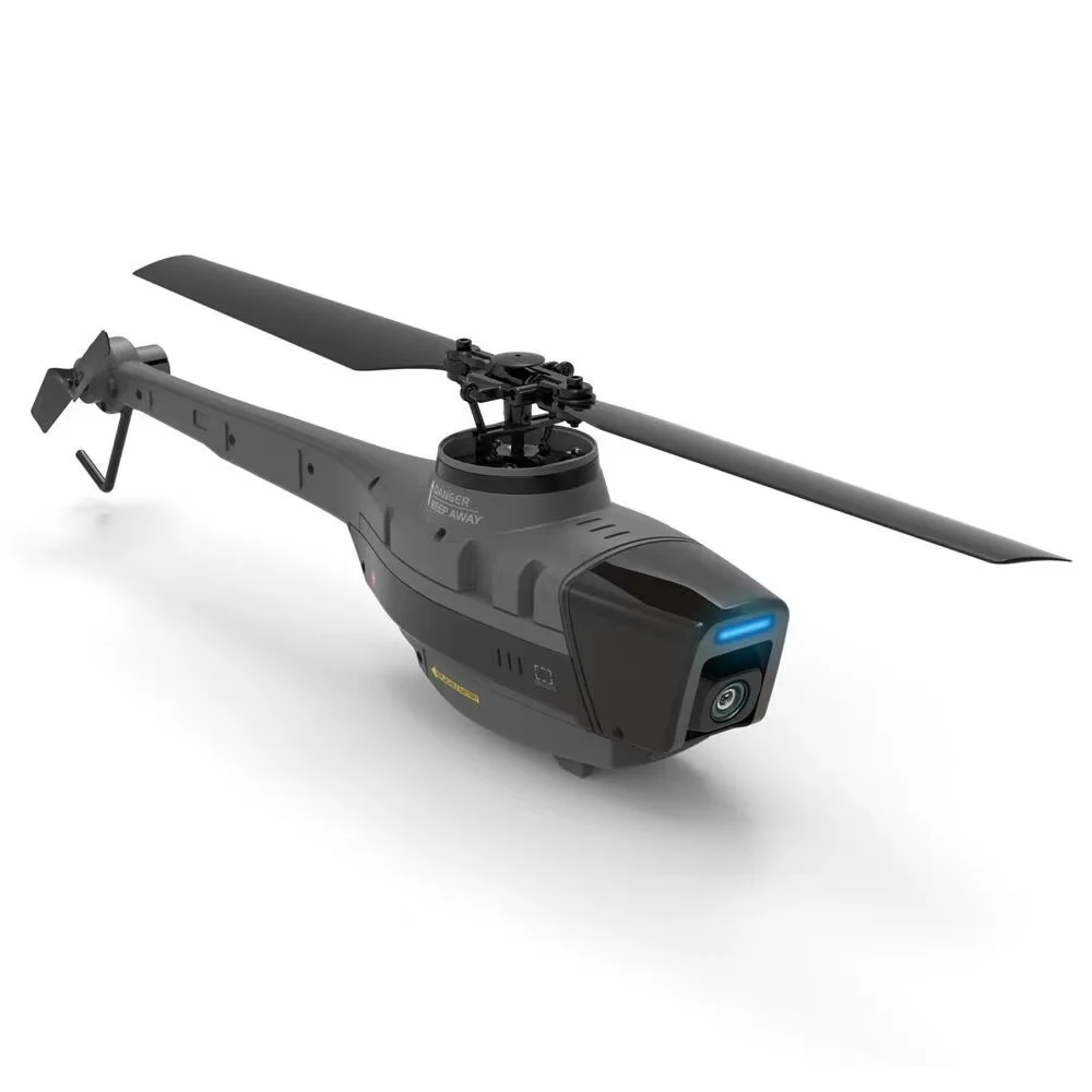 2022 New Helicopter Drone C128 2.4G 6-Axis 720P HD Camera Optical Flow Localization Flybarless RC Toys Helicopter Drone
