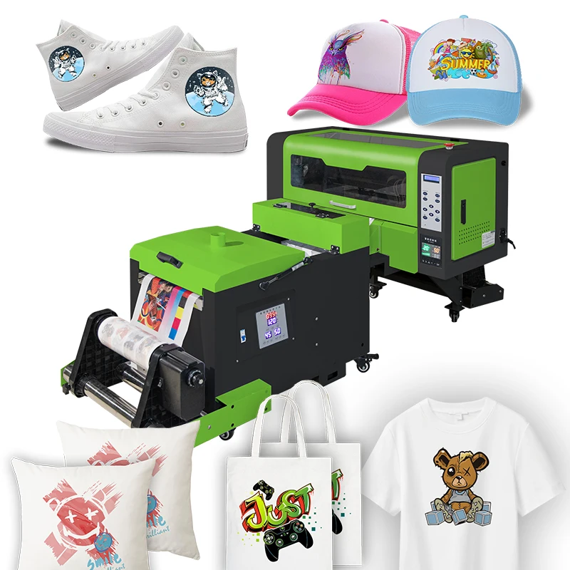 Popular T-shirt Printing Machine High Speed I3200 PET Film T-shirt DTF Printer A2 60cm Online Offline Support