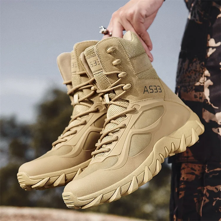 Sturdyarmor ODM Chile Commando Army Side Zipper wear resistant  lightweight Special Forces Military Sand Tactical Boots