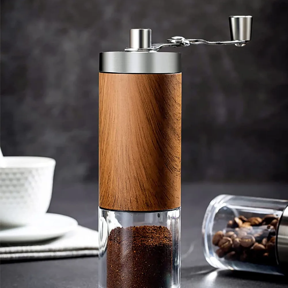 Portable Manual Hand Coffee Grinder with Adjustable Settings