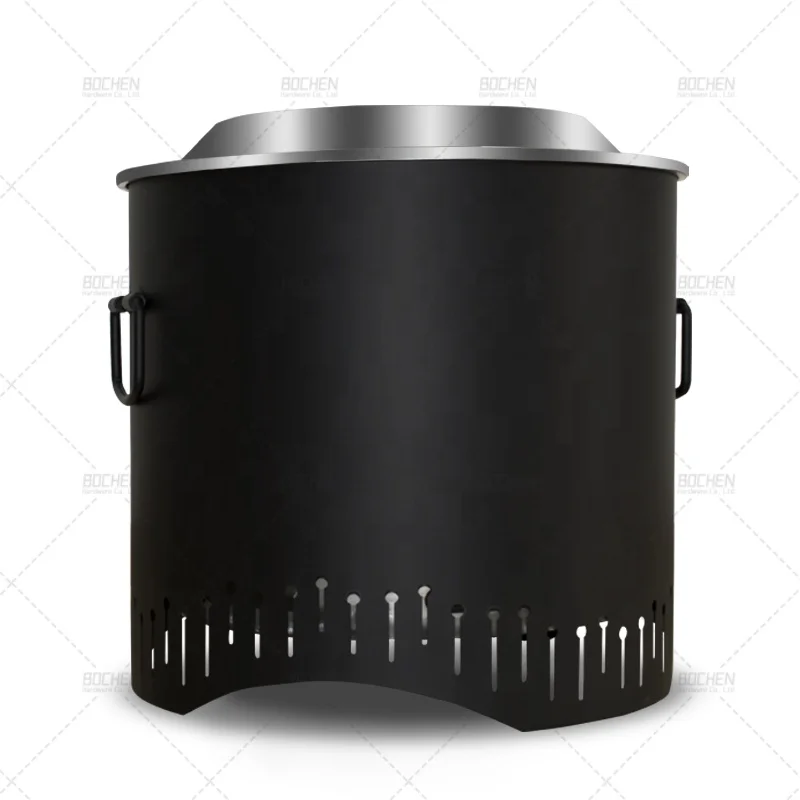 Amazon hot selling Outdoor Portable fire pit backyard bonfire party smokeless Round fire pit