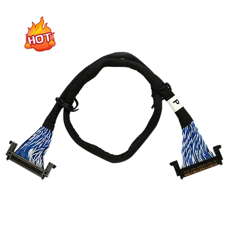 Lcd Lvds Wire Cable 30 Pin Customize for Screen