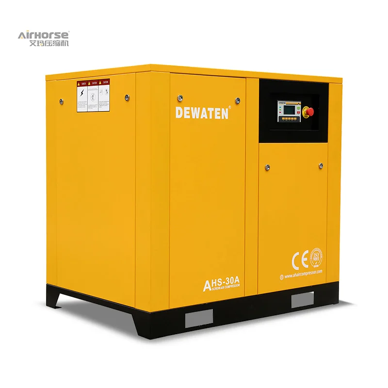 Electric Motor Belt Driven  3 Phase 10HP 7.5kw 0.8MPa Screw Air Compressor