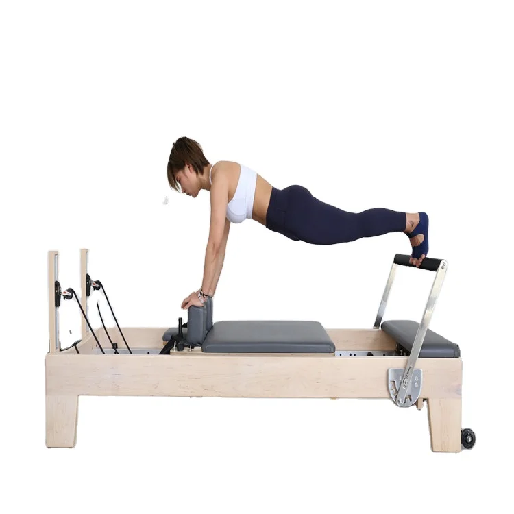 
Home fitness pilates yoga trainer Wooden Body Balanced Reformer Pilates Sliding bed 
