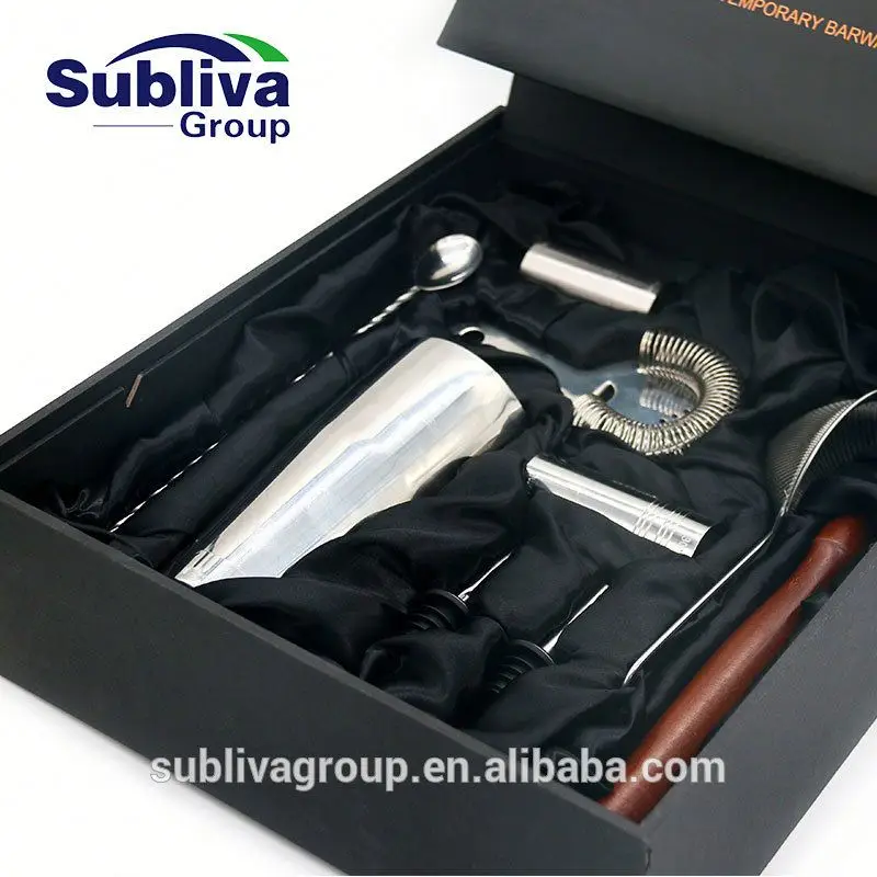 Boston Cocktail Set 10 Pieces -  Rectangular Gift Box