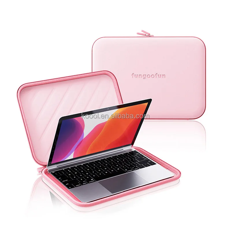 Customized Anti-dirt EVA Leather Double Layer Protective Laptop Cover Case For Girls Apple
