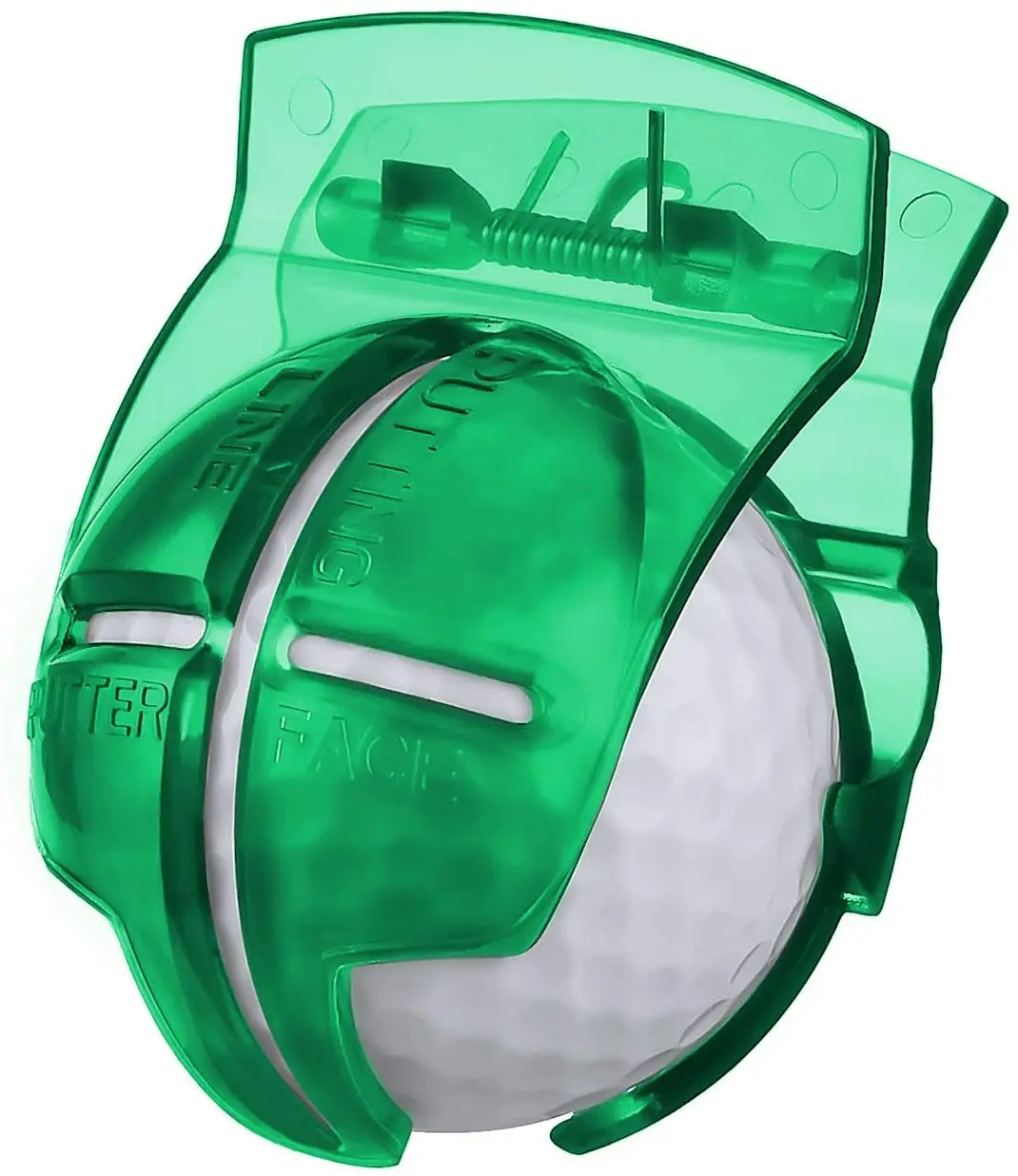 
4 Pack Golf Ball Line Liner Ball Marking Tool Alignment Tool and 4 Pieces Golf Ball Marker Pen Drawing (Green) <span style=
