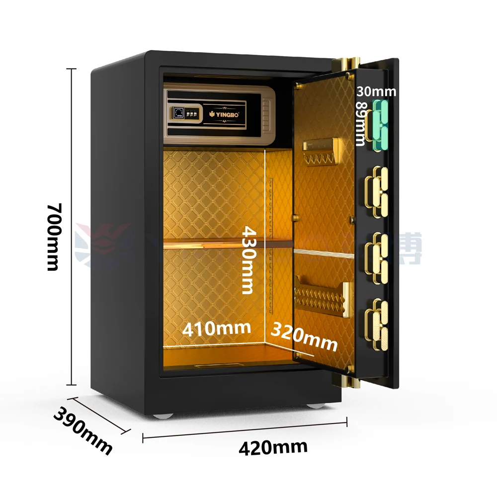 Yingbo Excellent Safe Office Fingerprint Electronic Lock Safe Safes