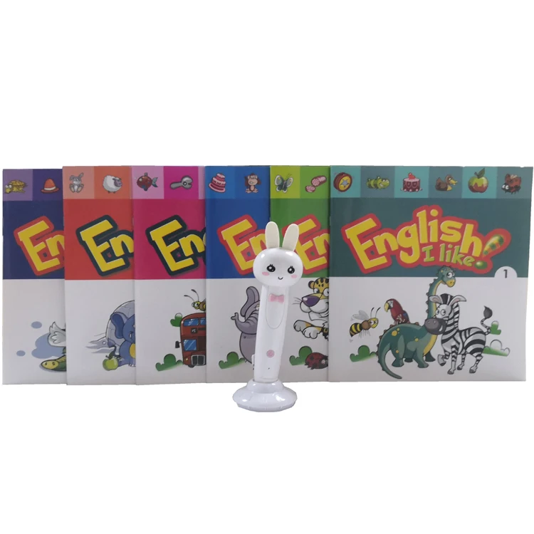 Kids talking pen preshcool talking pen with books for learning languages