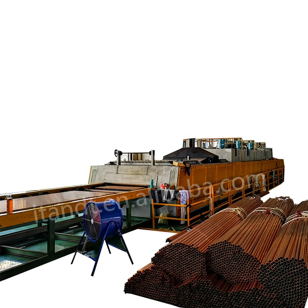 Roller hearth tunnel type continuous bright annealing furnaces for copper steel aluminum
