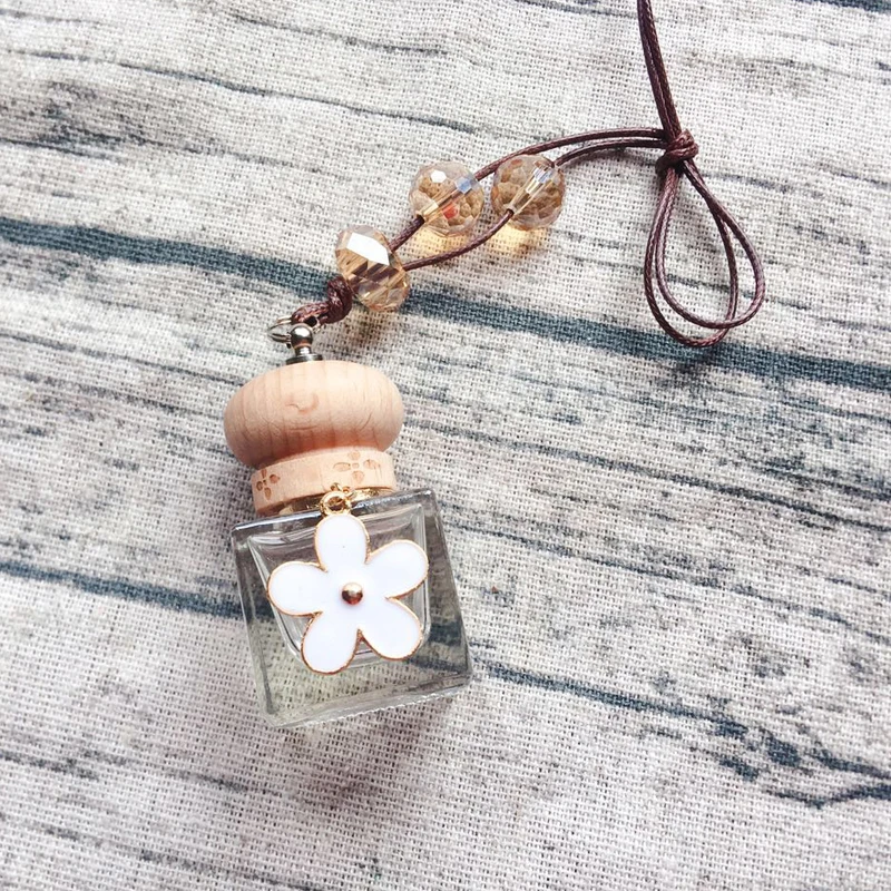 Customized hanging car perfume glass empty bottle 6ml