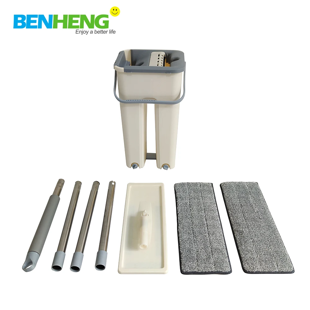 BENHENG WholesaleHome Cleaning Automatic Squeeze Self-cleaning lazy mop for house floor cleaning
