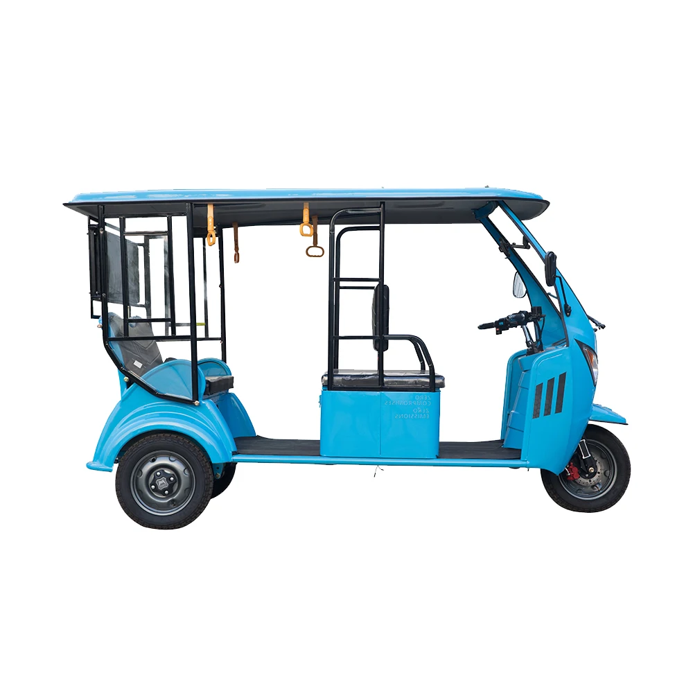 Cheap taxi three wheel India 6 8 passenger electric auto rickshaw vehicle for passenger china