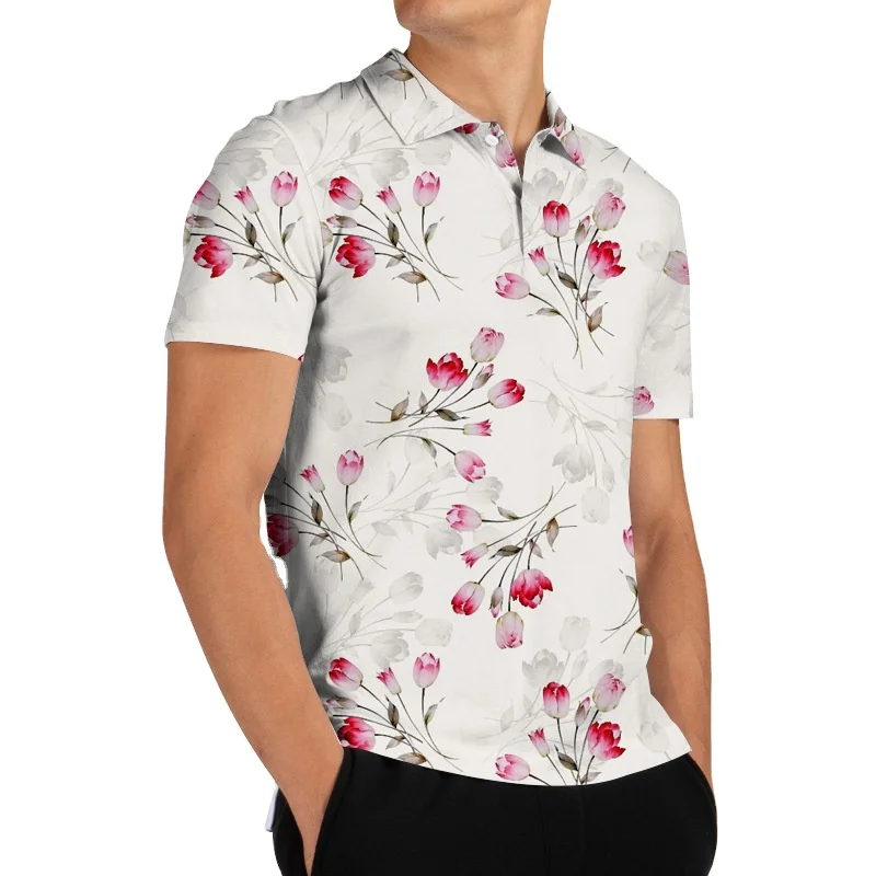 Custom Logo Printed Sublimated Golf Polo t Shirt for men