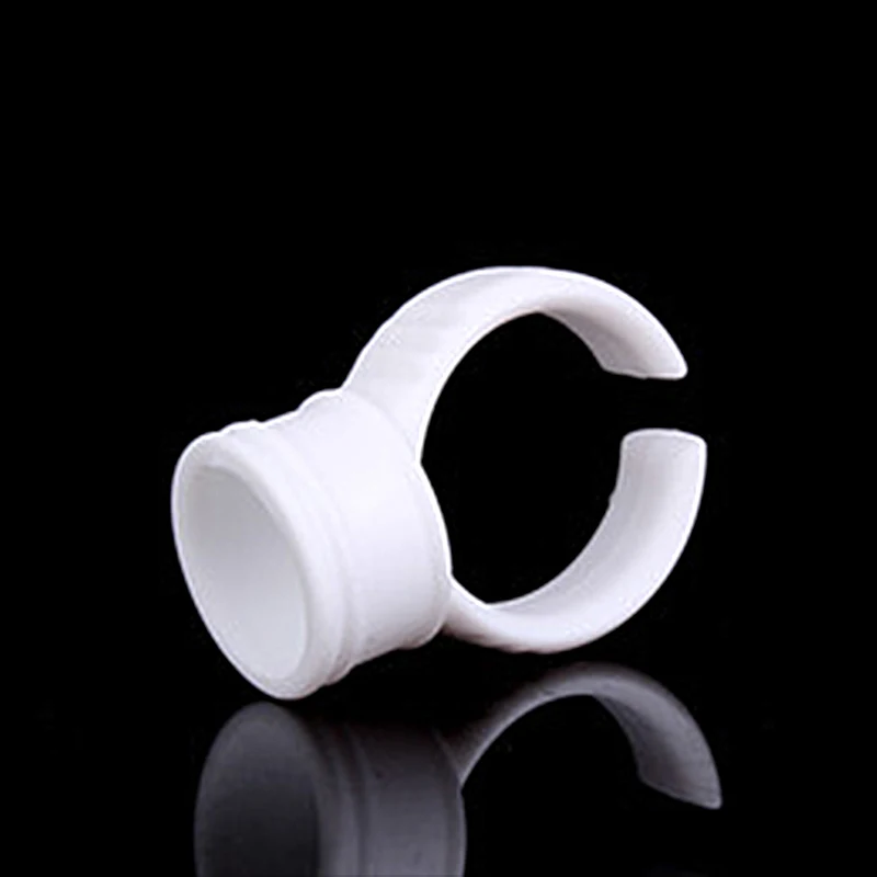 Lovbeauty Disposable Holder Rings  Finger Ink ring Pigments Holder Rings Cups For Permanent Makeup