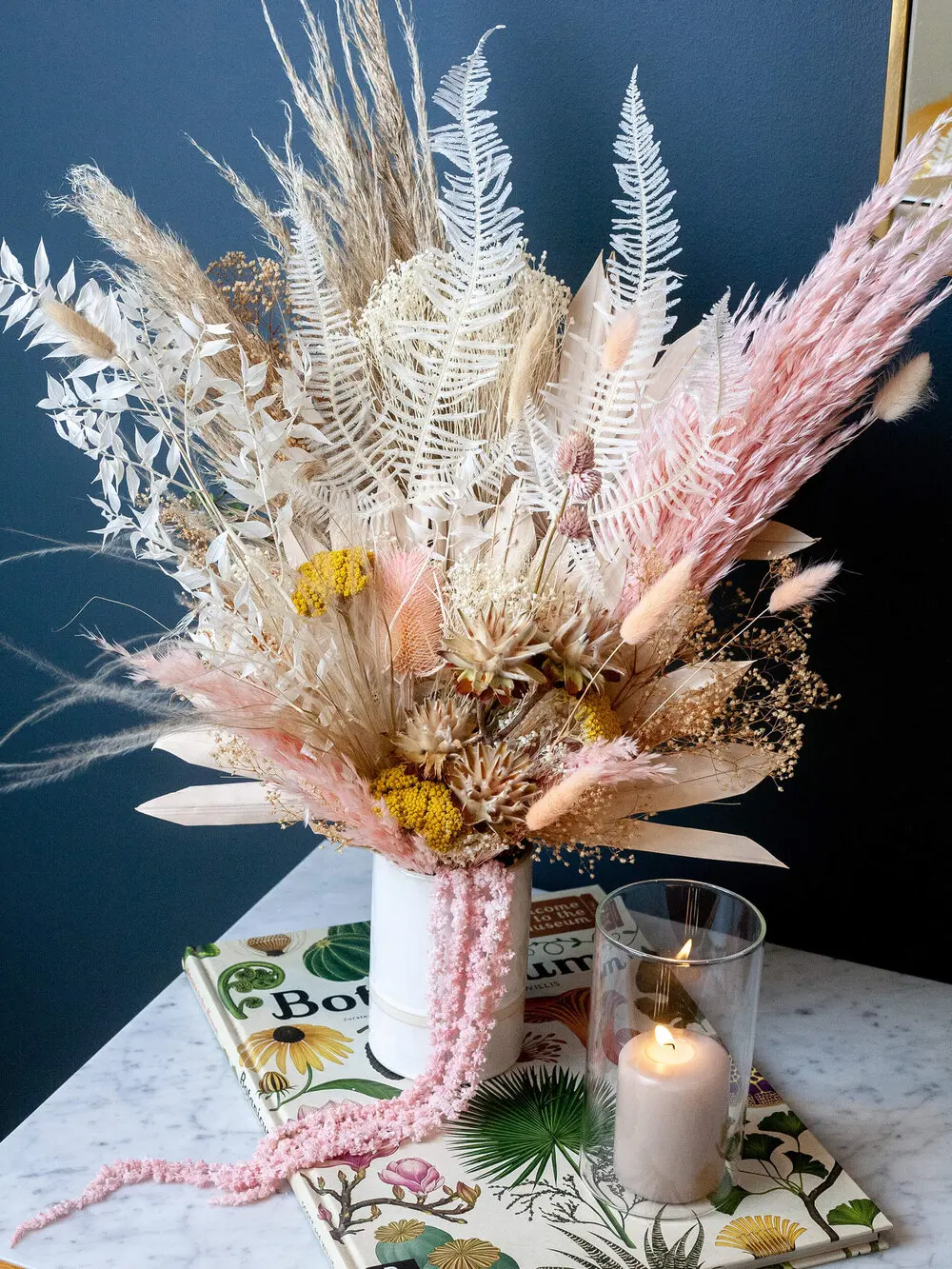 Hot Sale Custom Palm Pampass grass Bouquets Reed Dried flower Dry Small Mini Flower Bouquet For Decor Arrangement