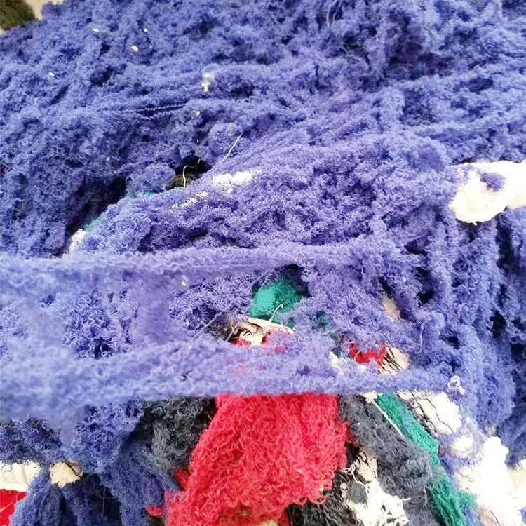 100 % Cotton Textile Waste Yarn Strong Oil And Water Absorption Capacity Industrial Rags